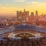 Baseball stadium in city